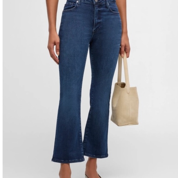 FRAME "Le Crop Mini Boot" Denim Dark Wash 
Approx. 10.5" Rise 24.5”
High Rise - Picture 3 of 11